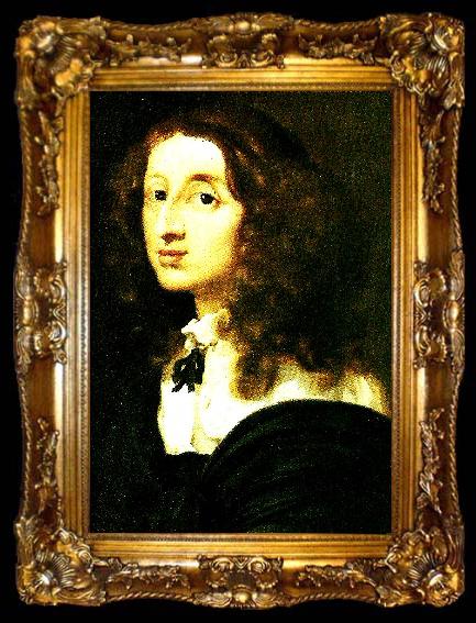 framed  Sebastien Bourdon drottning christina, ta009-2